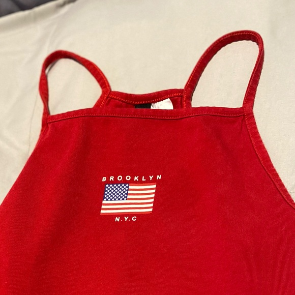 Red Halter Shirt - Picture 3 of 4